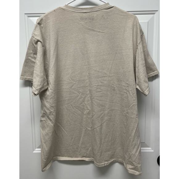 Jeep Graphic cotton T-shirt Tee Tan with front jeep graphic size large - Picture 4 of 5